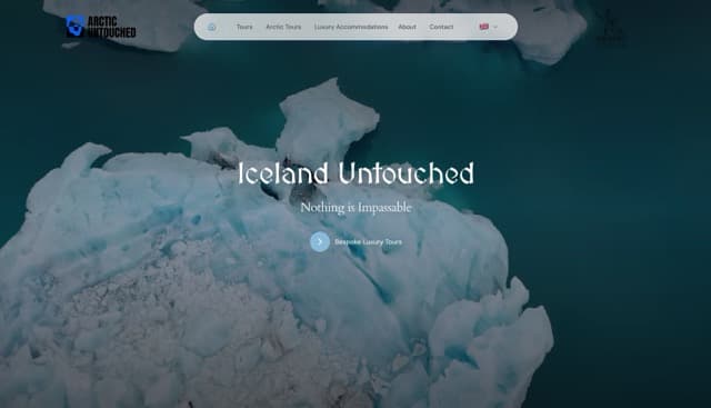 Vefsíðuverkefni fyrir Iceland Untouched